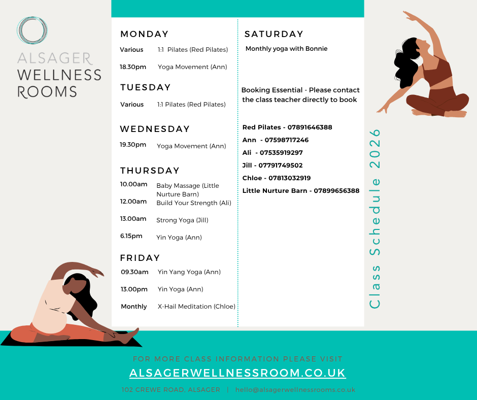 Classes at Alsager Wellness Rooms